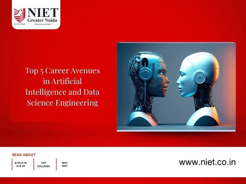 Top 5 career options for Artificial Intelligence & Data Science Engineering | NIET Greater Noida