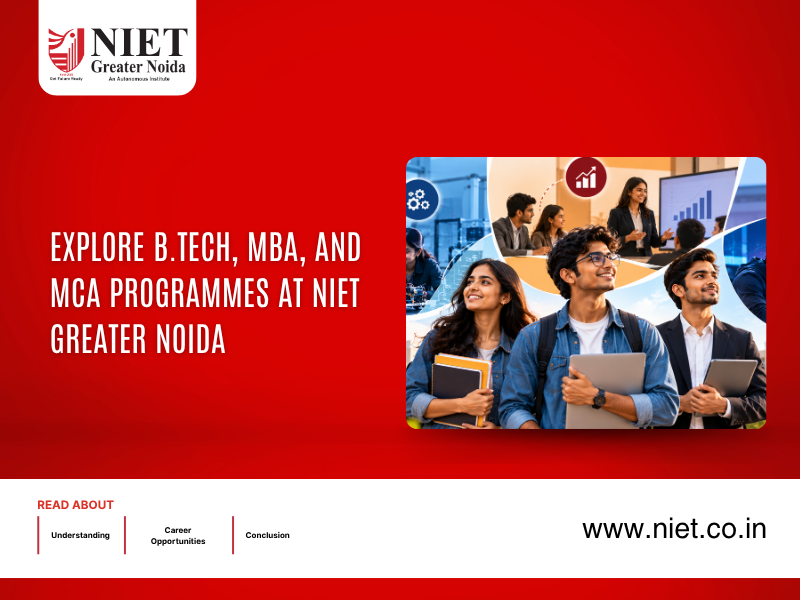 Explore B.Tech, MBA, and MCA Programmes at NIET Greater Noida
