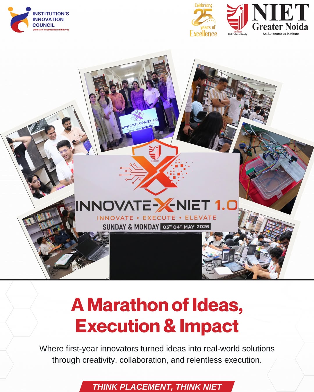 NIET Greater Noida hosts Innovate-X-NIET 1.0, where ideas transform into real-world innovation